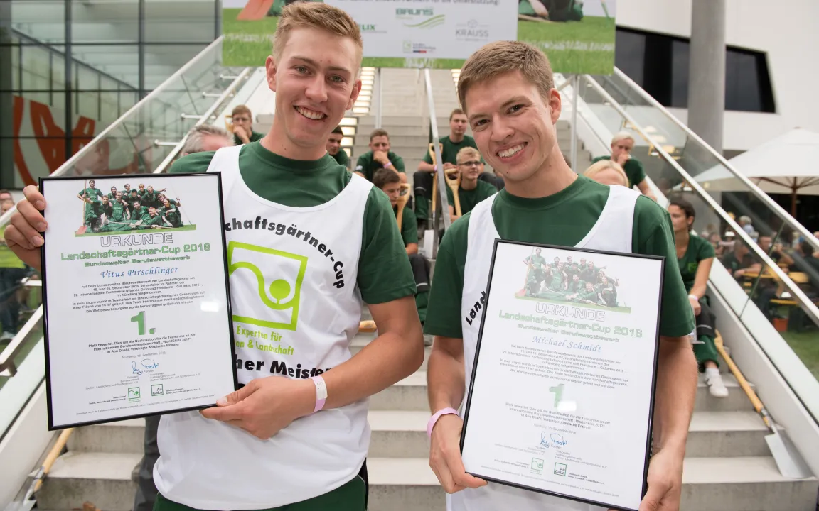 Im Interview: Die Sieger des Landschaftsgärtner-Cups 2016