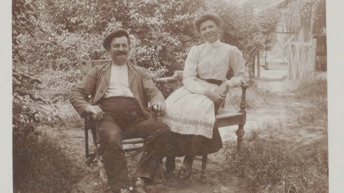 Eine Auszeit im Garten vor über hundert Jahren - um 1910. Foto: LVR-Industriemuseum