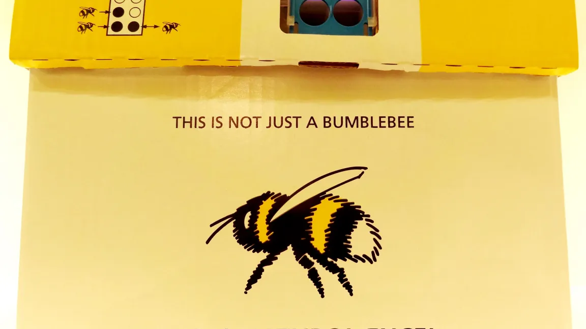 Der neue Hummel-Nistkasten. Foto: Klaus Margraf