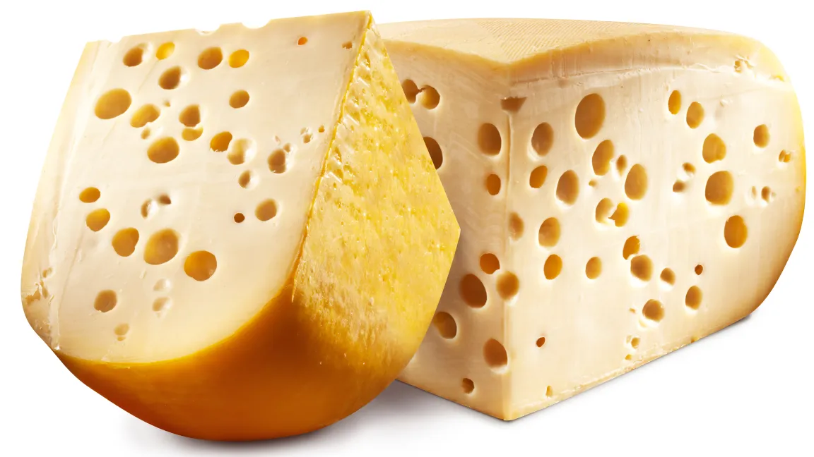 Fingerabdruck von Emmentaler Käse? Foto: AdobeStock