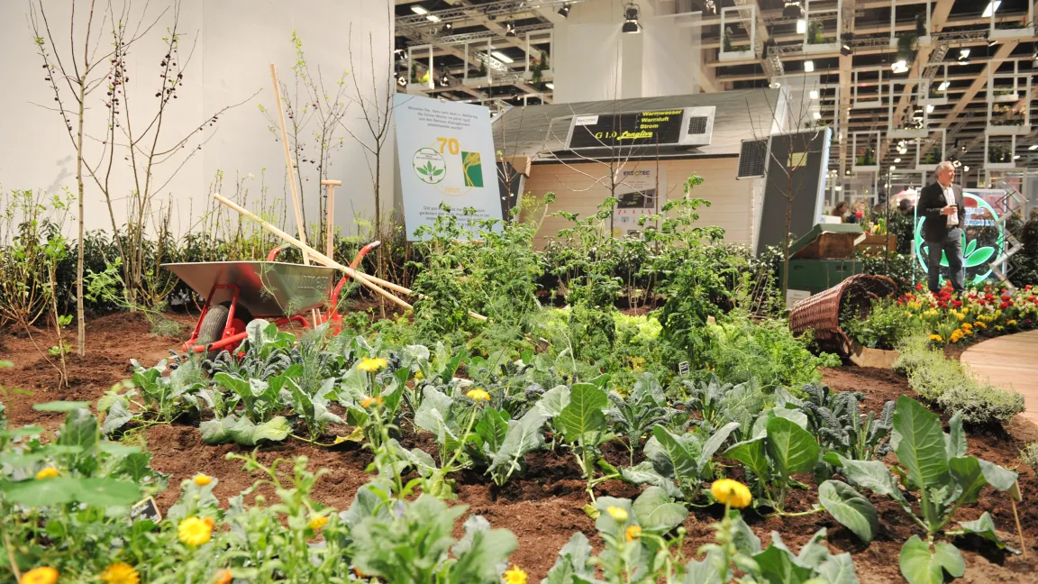Unter dem Thema Genuss zeigten die Gartenarbeitsschulen Hoch- und Gemüsebeete mit dem Ziel, Schulklassen spielerisch an das Thema "Gesunde Ernährung - Anbau von Obst und Gemüse im eigenen Garten" heranzuführen. Foto: Messe Berlin GmbH