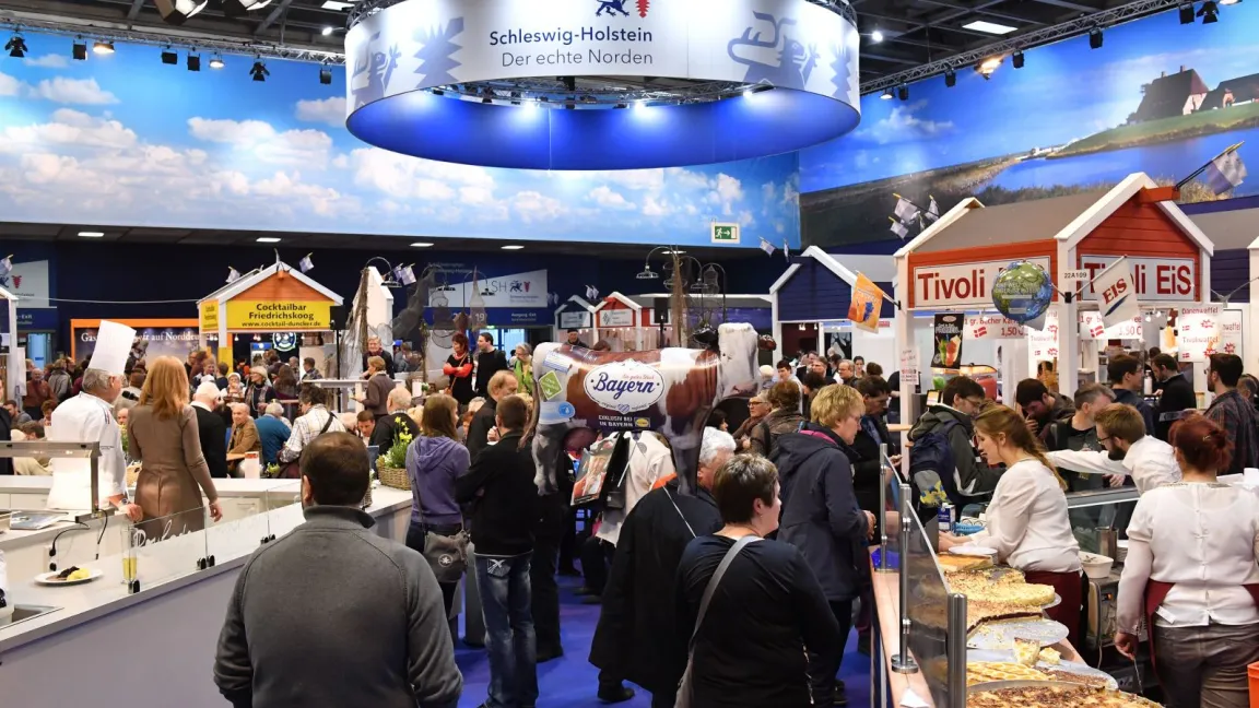 Die kulinarische Erlebnisreise durch Deutschland und viele Länder der Welt ist beliebt bei den Messebesuchern. Foto: Messe Berlin GmbH