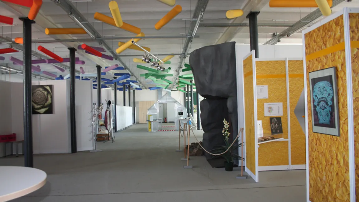 Blick in die WissenschaftsScheune. Foto: MPI für Pflanzenzüchtungsforschung