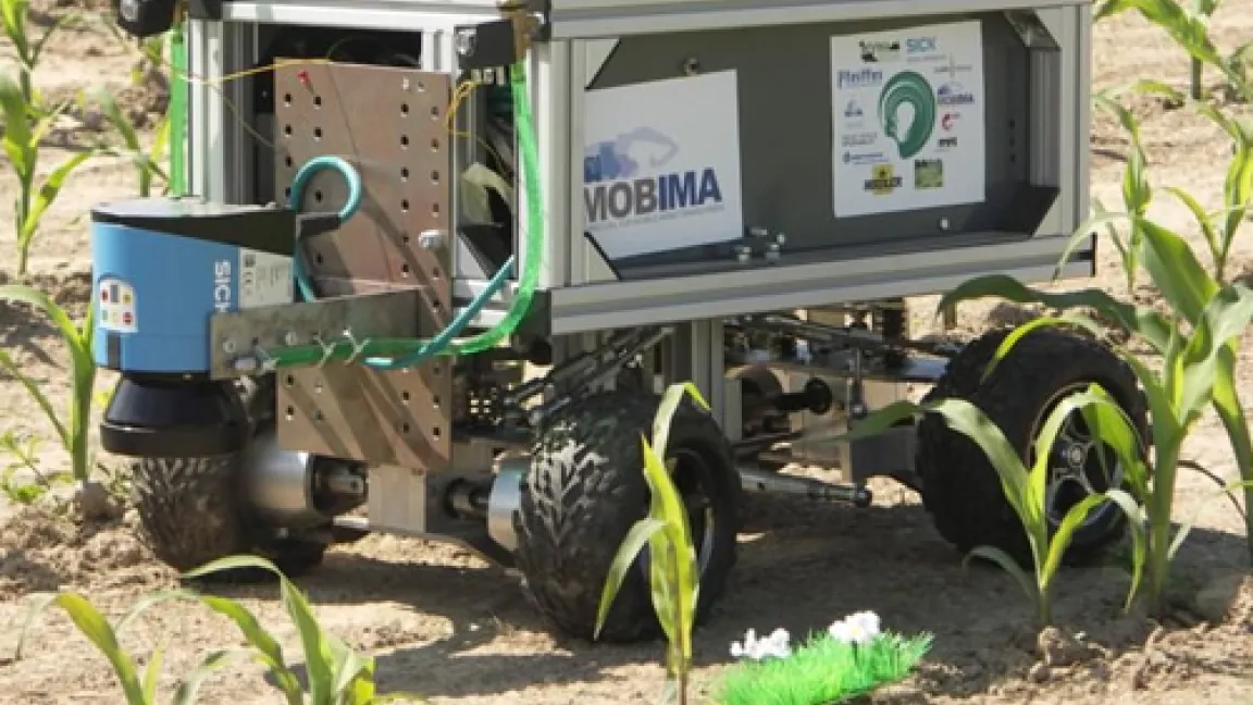 Feldroboter, ein Forschungsgebiet mit Perspektiven für die Landmaschinenindustrie.
Quelle: Matthias Wiedenau