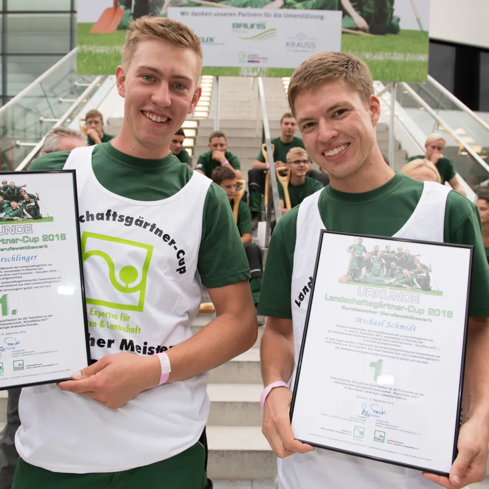 Im Interview: Die Sieger des Landschaftsgärtner-Cups 2016