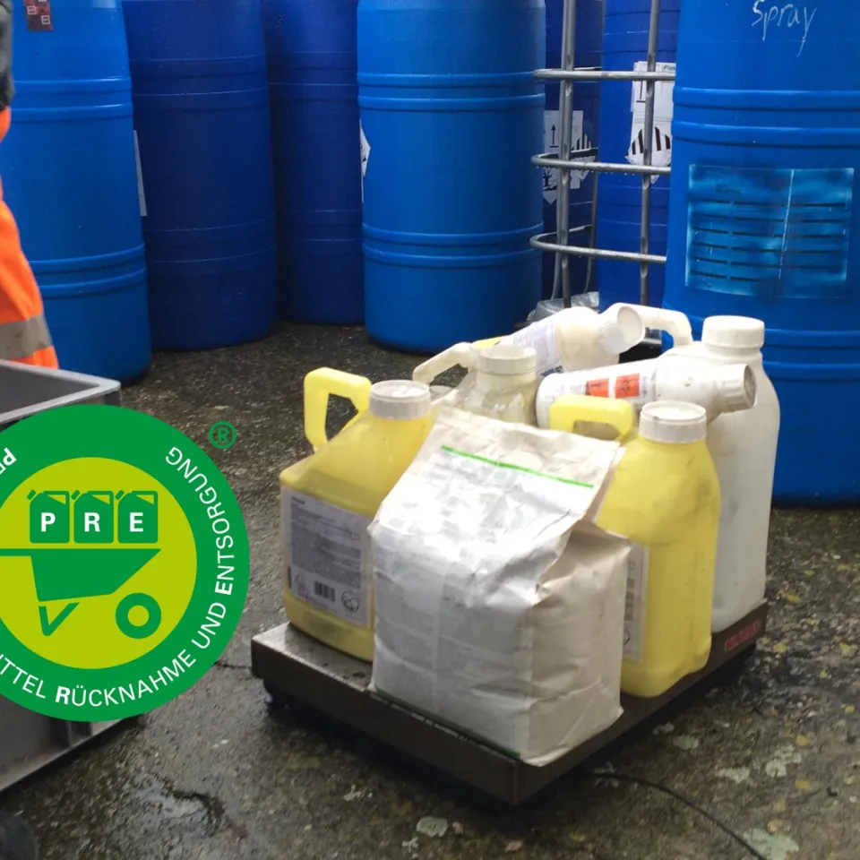 PRE-System entsorgt unbrauchbare Pflanzenschutzmittel