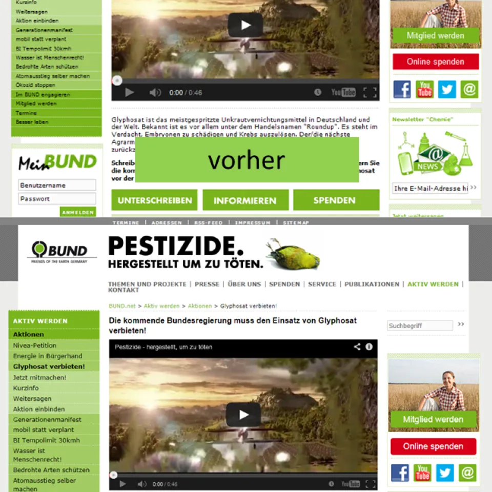 BUND will mit Schock-Video doch kein Geld mehr verdienen